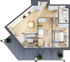 3 pokoje, mieszkanie 57,55 m², piętro 3, oferta nr A3/10, Orzechowa 2, Warszawa, Włochy, Okęcie, ul. Orzechowa 1