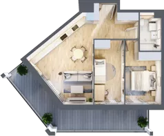 3 pokoje, mieszkanie 57,55 m², piętro 2, oferta nr A2/10, Orzechowa 2, Warszawa, Włochy, Okęcie, ul. Orzechowa 1