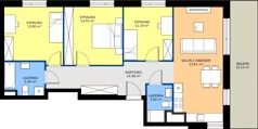 4 pokoje, mieszkanie 86,61 m², piętro 3, oferta nr MB112, ale!KEN etap 2, Warszawa, Ursynów, Ursynów Centrum, al. Komisji Edukacji Narodowej 60