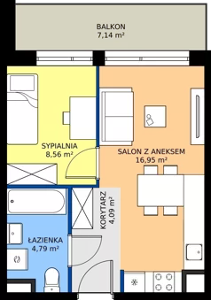 2 pokoje, mieszkanie 34,39 m², piętro 6, oferta nr MB146, ale!KEN etap 2, Warszawa, Ursynów, Ursynów Centrum, al. Komisji Edukacji Narodowej 60