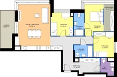 4 pokoje, mieszkanie 110,94 m², piętro 9, oferta nr MB160, ale!KEN etap 2, Warszawa, Ursynów, Ursynów Centrum, al. Komisji Edukacji Narodowej 60