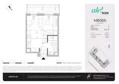 1 pokój, mieszkanie 29,27 m², piętro 5, oferta nr MB065, ale!KEN etap 2, Warszawa, Ursynów, Ursynów Centrum, al. Komisji Edukacji Narodowej 60