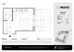 1 pokój, mieszkanie 25,84 m², piętro 1, oferta nr A1/01, BEMOVO, Warszawa, Bemowo, Chrzanów, ul. Batalionów Chłopskich 95