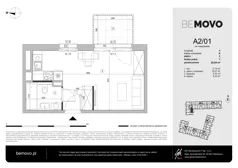 1 pokój, mieszkanie 25,84 m², piętro 2, oferta nr A2/01, BEMOVO, Warszawa, Bemowo, Chrzanów, ul. Batalionów Chłopskich 95