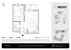 2 pokoje, mieszkanie 41,74 m², piętro 2, oferta nr A2/11, BEMOVO, Warszawa, Bemowo, Chrzanów, ul. Batalionów Chłopskich 95