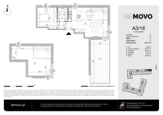 2 pokoje, mieszkanie 70,77 m², piętro 3, oferta nr A3/18, BEMOVO, Warszawa, Bemowo, Chrzanów, ul. Batalionów Chłopskich 95