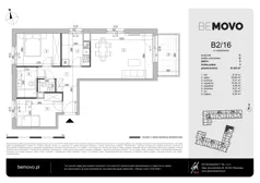 3 pokoje, mieszkanie 61,84 m², piętro 2, oferta nr B2/16, BEMOVO, Warszawa, Bemowo, Chrzanów, ul. Batalionów Chłopskich 95
