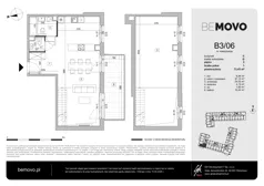 1 pokój, mieszkanie 73,43 m², piętro 3, oferta nr B3/06, BEMOVO, Warszawa, Bemowo, Chrzanów, ul. Batalionów Chłopskich 95