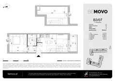 2 pokoje, mieszkanie 50,48 m², piętro 3, oferta nr B3/07, BEMOVO, Warszawa, Bemowo, Chrzanów, ul. Batalionów Chłopskich 95