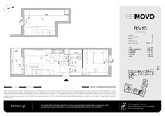 2 pokoje, mieszkanie 50,55 m², piętro 3, oferta nr B3/13, BEMOVO, Warszawa, Bemowo, Chrzanów, ul. Batalionów Chłopskich 95