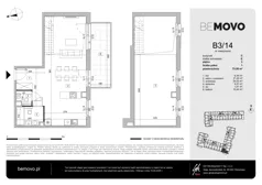 1 pokój, mieszkanie 73,50 m², piętro 3, oferta nr B3/14, BEMOVO, Warszawa, Bemowo, Chrzanów, ul. Batalionów Chłopskich 95