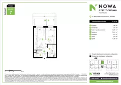 2 pokoje, mieszkanie 37,85 m², parter, oferta nr F7, Nowa Częstochowa Małopolska - etap IV, Częstochowa, Częstochówka-Parkitka, ul. Małopolska 196A