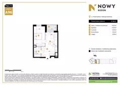 2 pokoje, mieszkanie 37,48 m², piętro 10, oferta nr A96, Nowy Reden II, Dąbrowa Górnicza, Reden, ul. Przemysłowa