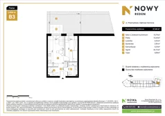 2 pokoje, mieszkanie 37,48 m², parter, oferta nr B3, Nowy Reden II, Dąbrowa Górnicza, Reden, ul. Przemysłowa