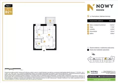 2 pokoje, mieszkanie 30,09 m², piętro 1, oferta nr B21, Nowy Reden II, Dąbrowa Górnicza, Reden, ul. Przemysłowa