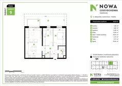 3 pokoje, mieszkanie 67,94 m², piętro 2, oferta nr F36, Nowa Częstochowa Małopolska - etap IV, Częstochowa, Częstochówka-Parkitka, ul. Małopolska 196A