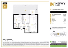 3 pokoje, mieszkanie 67,37 m², parter, oferta nr A4, Nowy Reden II, Dąbrowa Górnicza, Reden, ul. Przemysłowa
