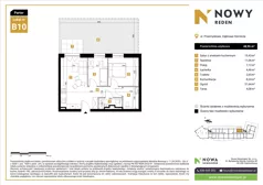 3 pokoje, mieszkanie 48,96 m², parter, oferta nr B10, Nowy Reden II, Dąbrowa Górnicza, Reden, ul. Przemysłowa