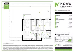 4 pokoje, mieszkanie 82,63 m², parter, oferta nr F11, Nowa Częstochowa Małopolska - etap IV, Częstochowa, Częstochówka-Parkitka, ul. Małopolska 196A
