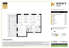 4 pokoje, mieszkanie 78,14 m², piętro 8, oferta nr A82, Nowy Reden II, Dąbrowa Górnicza, Reden, ul. Przemysłowa
