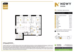 4 pokoje, mieszkanie 68,19 m², piętro 9, oferta nr A89, Nowy Reden II, Dąbrowa Górnicza, Reden, ul. Przemysłowa