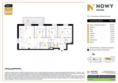 4 pokoje, mieszkanie 73,43 m², piętro 4, oferta nr B50, Nowy Reden II, Dąbrowa Górnicza, Reden, ul. Przemysłowa