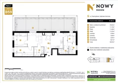 4 pokoje, mieszkanie 81,88 m², piętro 7, oferta nr B59, Nowy Reden II, Dąbrowa Górnicza, Reden, ul. Przemysłowa