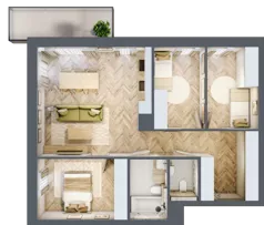 4 pokoje, mieszkanie 76,48 m², piętro 2, oferta nr D19, Nowa Częstochowa Małopolska, Częstochowa, Częstochówka-Parkitka, ul. Małopolska