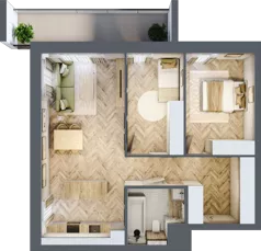 3 pokoje, mieszkanie 67,86 m², piętro 1, oferta nr D15, Nowa Częstochowa Małopolska, Częstochowa, Częstochówka-Parkitka, ul. Małopolska