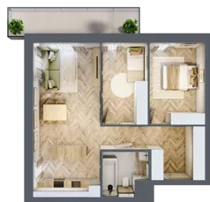 3 pokoje, mieszkanie 67,99 m², piętro 2, oferta nr D24, Nowa Częstochowa Małopolska, Częstochowa, Częstochówka-Parkitka, ul. Małopolska