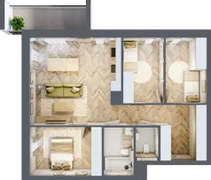 4 pokoje, mieszkanie 76,48 m², piętro 1, oferta nr D10, Nowa Częstochowa Małopolska, Częstochowa, Częstochówka-Parkitka, ul. Małopolska