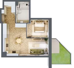 2 pokoje, mieszkanie 49,47 m², parter, oferta nr M8, Nowa Częstochowa Mościckiego, Częstochowa, Częstochówka-Parkitka, ul. Mościckiego