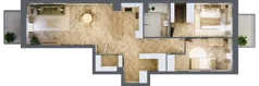 3 pokoje, mieszkanie 74,19 m², piętro 2, oferta nr M63, Nowa Częstochowa Mościckiego, Częstochowa, Częstochówka-Parkitka, ul. Mościckiego