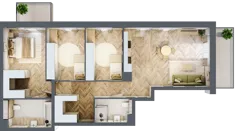 4 pokoje, mieszkanie 91,58 m², piętro 4, oferta nr M36, Nowa Częstochowa Mościckiego, Częstochowa, Częstochówka-Parkitka, ul. Mościckiego