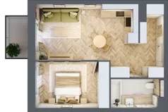2 pokoje, mieszkanie 43,01 m², piętro 2, oferta nr M65, Nowa Częstochowa Mościckiego, Częstochowa, Częstochówka-Parkitka, ul. Mościckiego