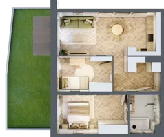 3 pokoje, mieszkanie 59,99 m², piętro 1, oferta nr M61, Nowa Częstochowa Mościckiego, Częstochowa, Częstochówka-Parkitka, ul. Mościckiego