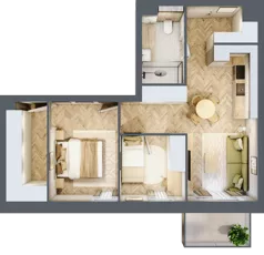 3 pokoje, mieszkanie 50,63 m², piętro 3, oferta nr M25, Nowa Częstochowa Mościckiego, Częstochowa, Częstochówka-Parkitka, ul. Mościckiego