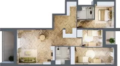 4 pokoje, mieszkanie 91,64 m², piętro 5, oferta nr M45, Nowa Częstochowa Mościckiego, Częstochowa, Częstochówka-Parkitka, ul. Mościckiego
