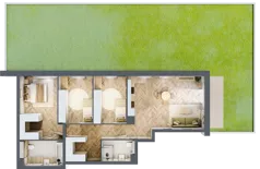 4 pokoje, mieszkanie 91,58 m², parter, oferta nr M4, Nowa Częstochowa Mościckiego, Częstochowa, Częstochówka-Parkitka, ul. Mościckiego