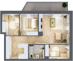 4 pokoje, mieszkanie 67,98 m², piętro 1, oferta nr 5, Nowy Sosnowiec, Sosnowiec, Zagórze, ul. Braci Mieroszewskich