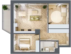 3 pokoje, mieszkanie 64,51 m², piętro 3, oferta nr 46, Nowy Sosnowiec, Sosnowiec, Zagórze, ul. Braci Mieroszewskich