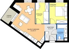 3 pokoje, mieszkanie 51,09 m², piętro 10, oferta nr A98, Nowy Reden II, Dąbrowa Górnicza, Reden, ul. Przemysłowa