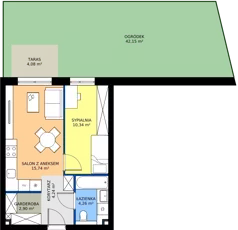 2 pokoje, mieszkanie 37,94 m², piętro 3, oferta nr B37, Nowy Reden II, Dąbrowa Górnicza, Reden, ul. Przemysłowa