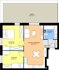 3 pokoje, mieszkanie 59,94 m², piętro 2, oferta nr B31, Nowy Reden II, Dąbrowa Górnicza, Reden, ul. Przemysłowa