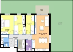 4 pokoje, mieszkanie 83,37 m², parter, oferta nr F10, Nowa Częstochowa Małopolska - etap IV, Częstochowa, Częstochówka-Parkitka, ul. Małopolska 196A