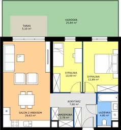 3 pokoje, mieszkanie 67,94 m², piętro 3, oferta nr F49, Nowa Częstochowa Małopolska - etap IV, Częstochowa, Częstochówka-Parkitka, ul. Małopolska 196A