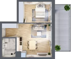 2 pokoje, apartament 40,93 m², parter, oferta nr B-5, Cieszyńska 9, Kraków, Stare Miasto, Łobzów, ul. Cieszyńska 9