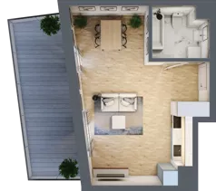 1 pokój, apartament 36,00 m², parter, oferta nr C-8, Cieszyńska 9, Kraków, Stare Miasto, Łobzów, ul. Cieszyńska 9