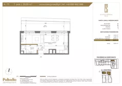 1 pokój, apartament 29,29 m², piętro 5, oferta nr A-71, Cieszyńska 9, Kraków, Stare Miasto, Łobzów, ul. Cieszyńska 9