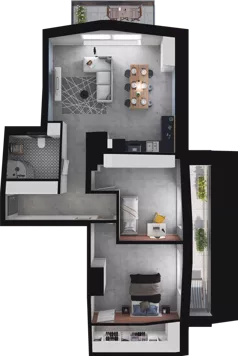 3 pokoje, mieszkanie 65,50 m², piętro 3, oferta nr A16, Apartamenty Tabelowa, Łódź, Górna, ul. Tabelowa 27